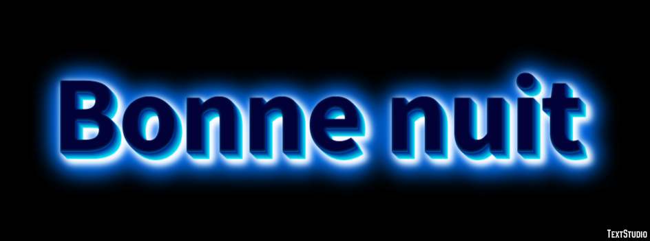 Bonne nuit Effet de Texte