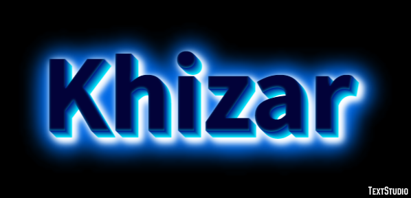 Khizar Texteffekt