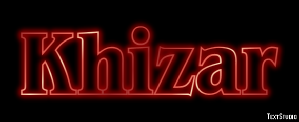 Khizar Texteffekt