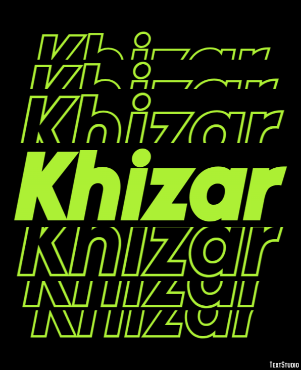 Khizar Texteffekt