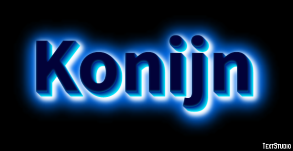 Konijn Tekst Effect