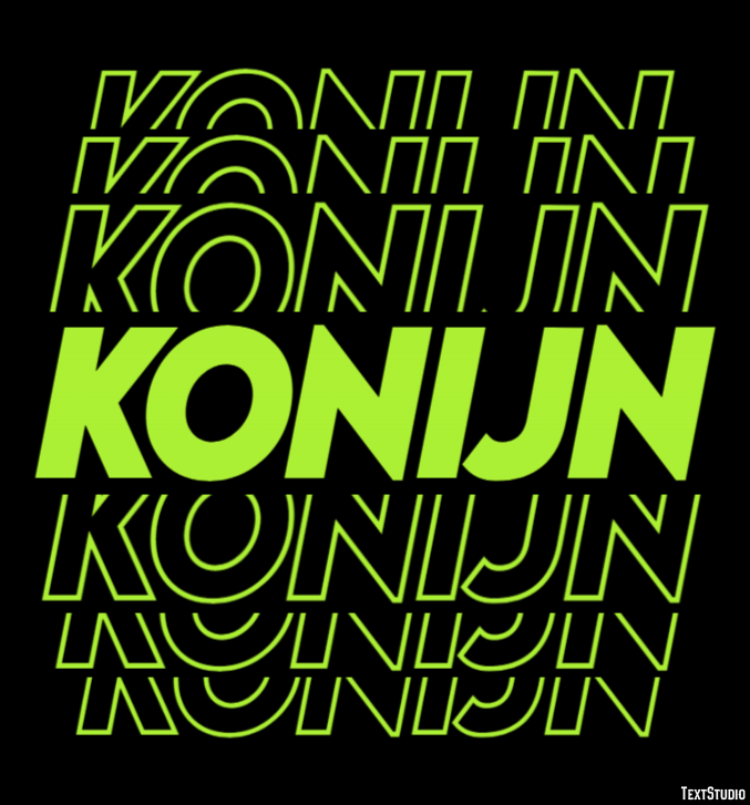 Konijn Tekst Effect