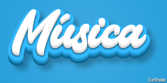 Música Efeito de texto