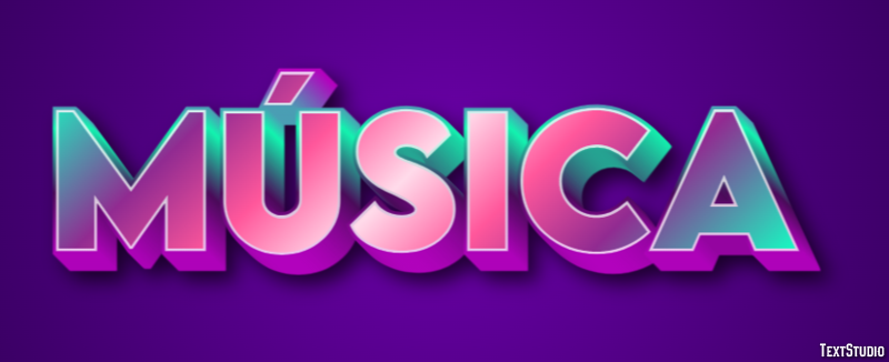 Música Efeito do texto