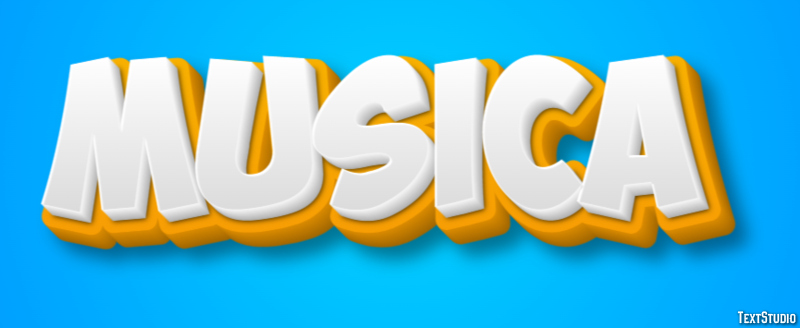 Música Efeito de texto