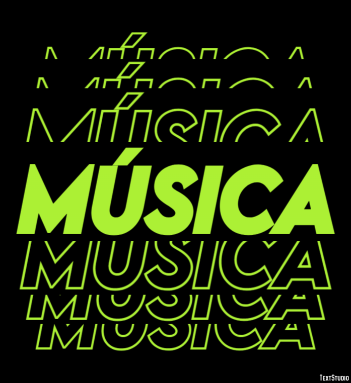 Música Efeito de texto