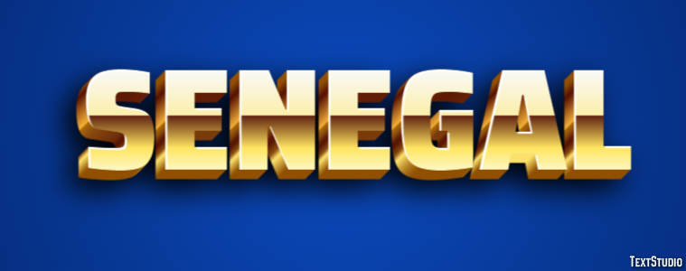 Senegal Effetto testo