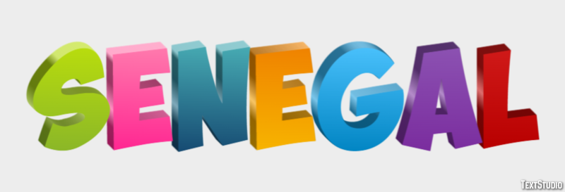 Senegal Effetto testo