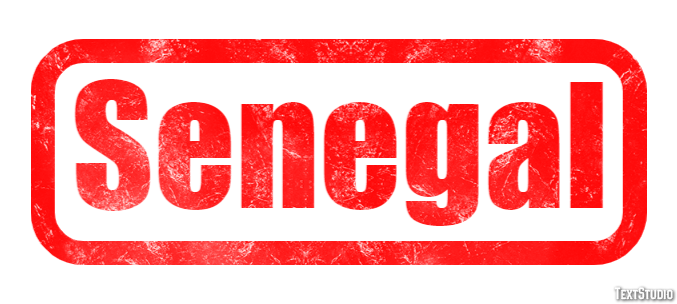 Senegal テキスト効果