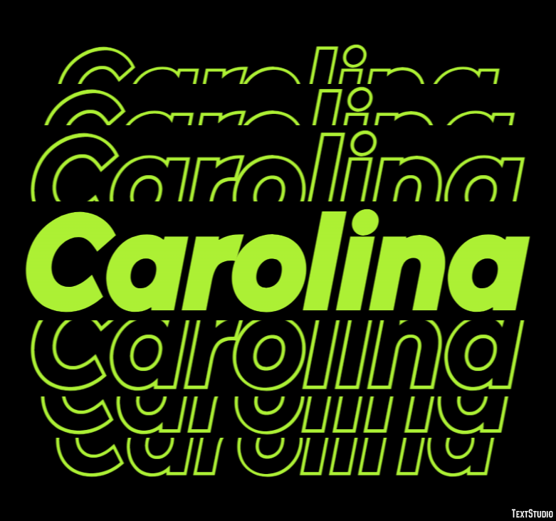 Carolina Эффект текста