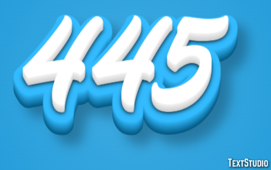 445 Efecto de Texto