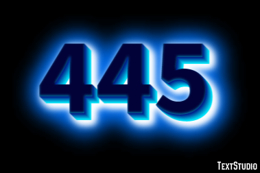 445 Effetto testo