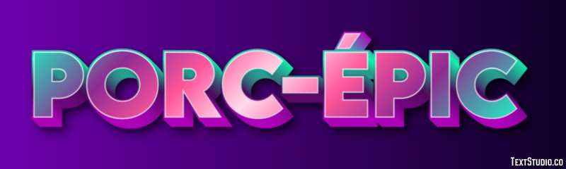 Porc-Épic Effet de Texte