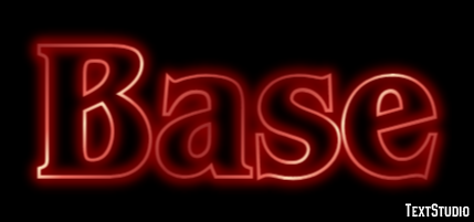 Base Text effect