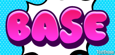 Base Text effect