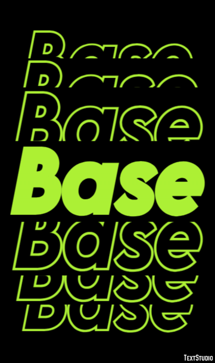 Base Efeito de texto