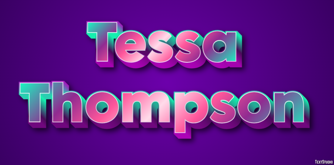 Tessa Thompson Efecto de texto