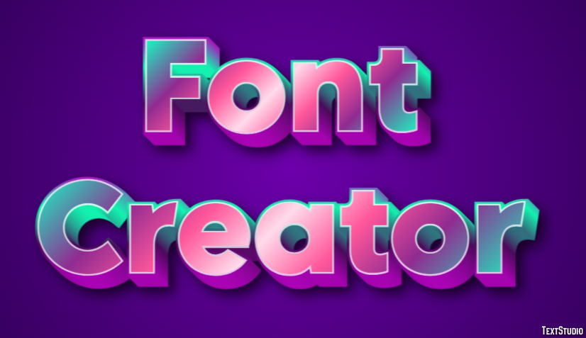 Font Creator Effetto testo