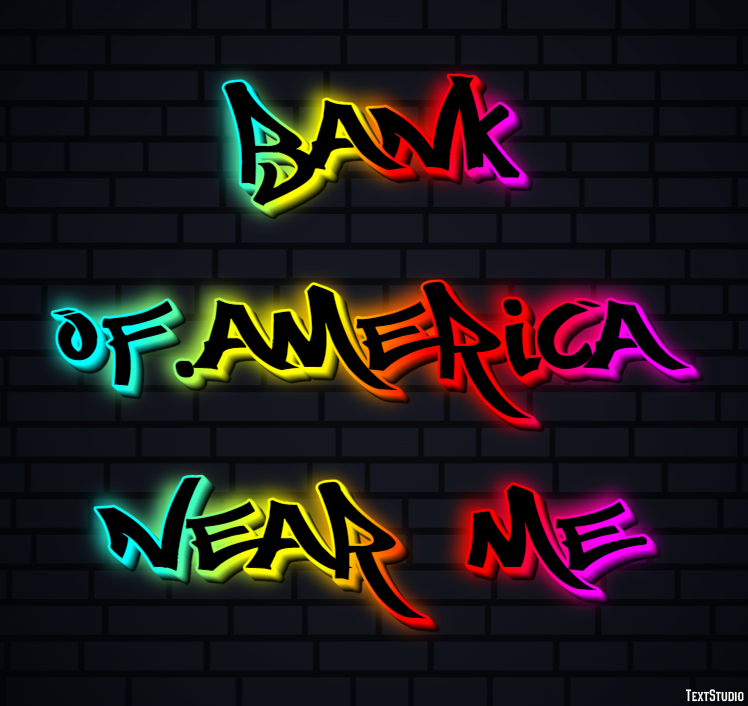 Bank Of.america Near Me Effetto testo