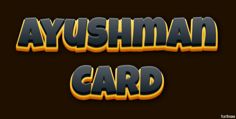 Ayushman Card Effetto testo