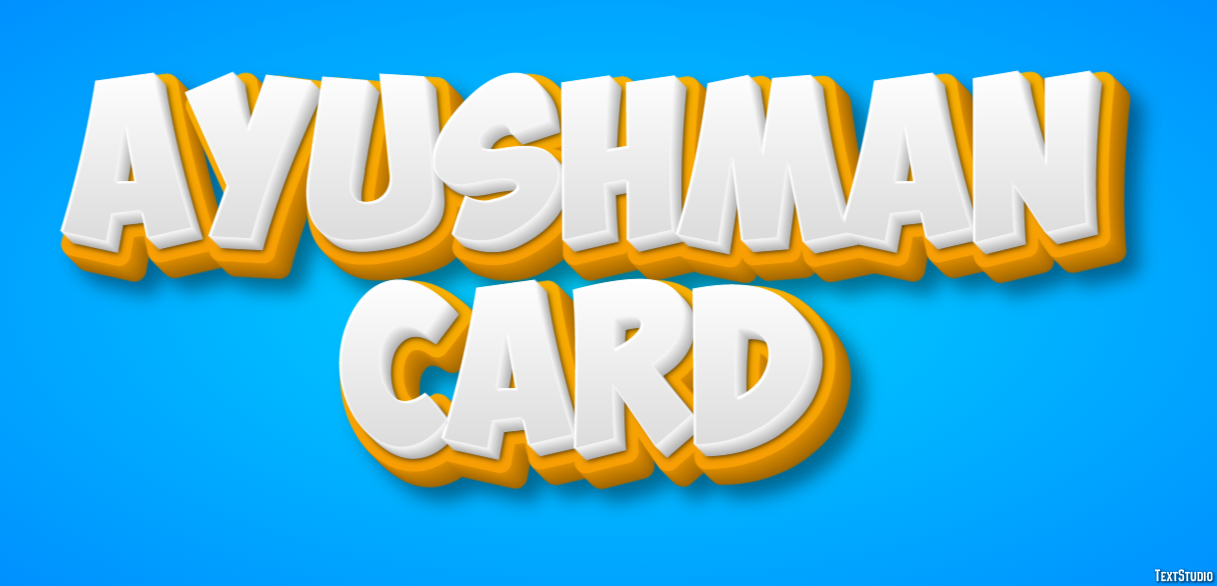 Ayushman Card Texteffekt