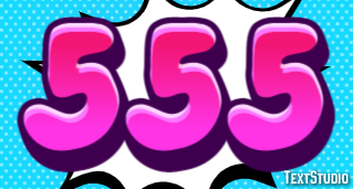 555 Efecto de Texto