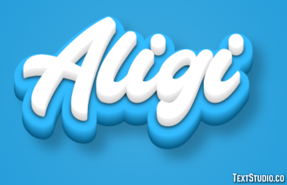 Aligi Text effect
