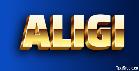 Aligi Text effect