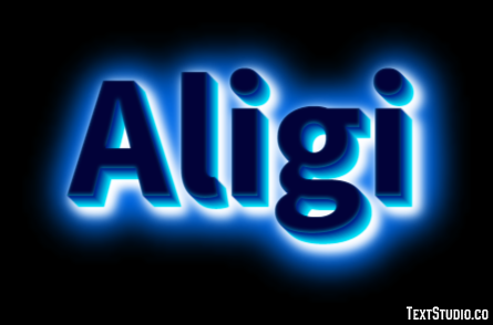 Aligi Effetto testo
