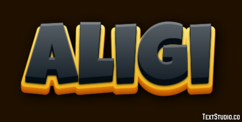 Aligi Text effect