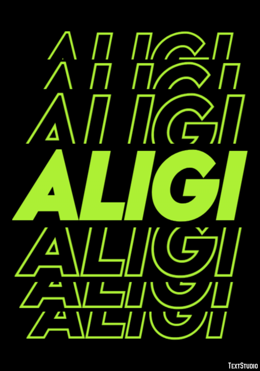 Aligi Effetto testo
