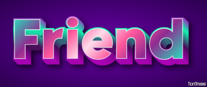 Friend Text Effect