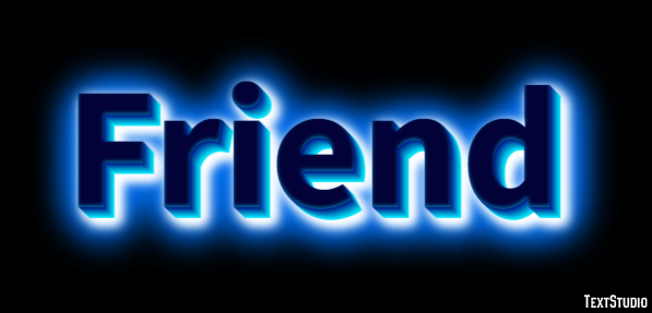 Friend Text Effect