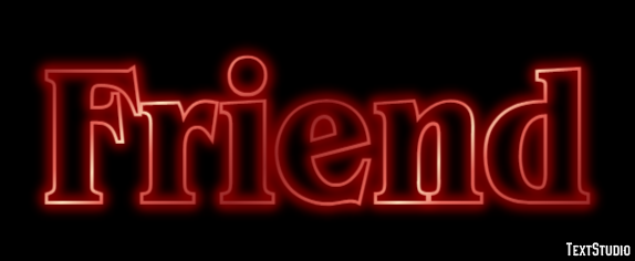 Friend Text Effect