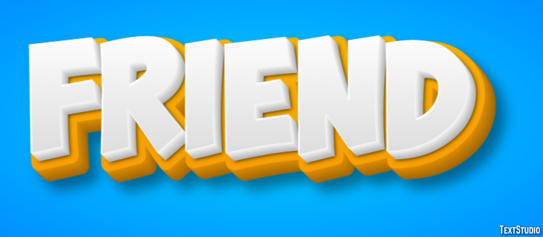 Friend Text Effect