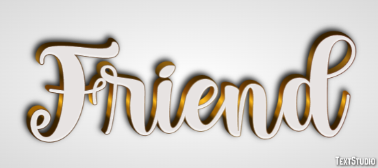 Friend Text Effect