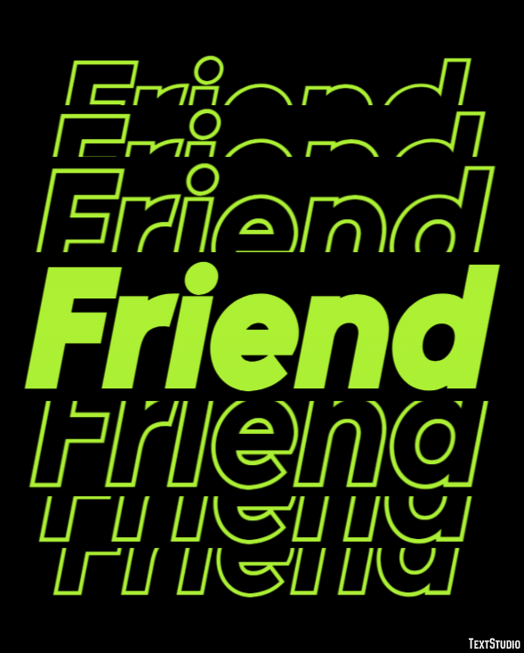 Friend Text Effect