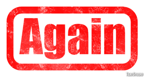 Again Text Effect