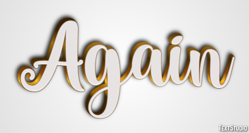Again テキスト効果