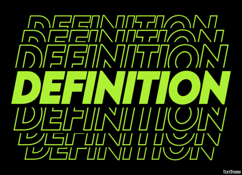Definition Text Effect