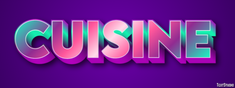 Cuisine Text Effect