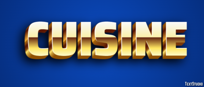 Cuisine Text Effect