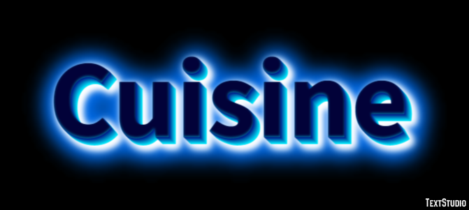 Cuisine Text Effect
