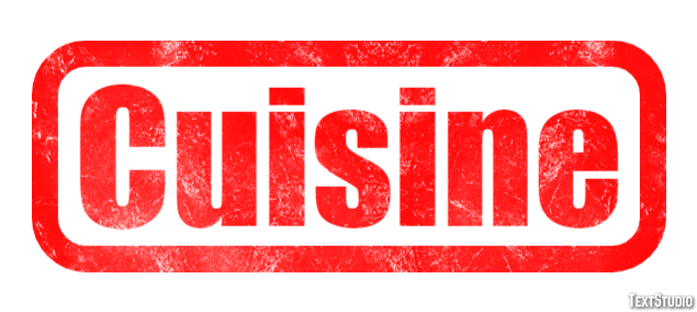 Cuisine Texteffekt