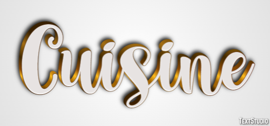 Cuisine Text Effect