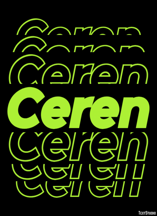 Ceren Text Effect