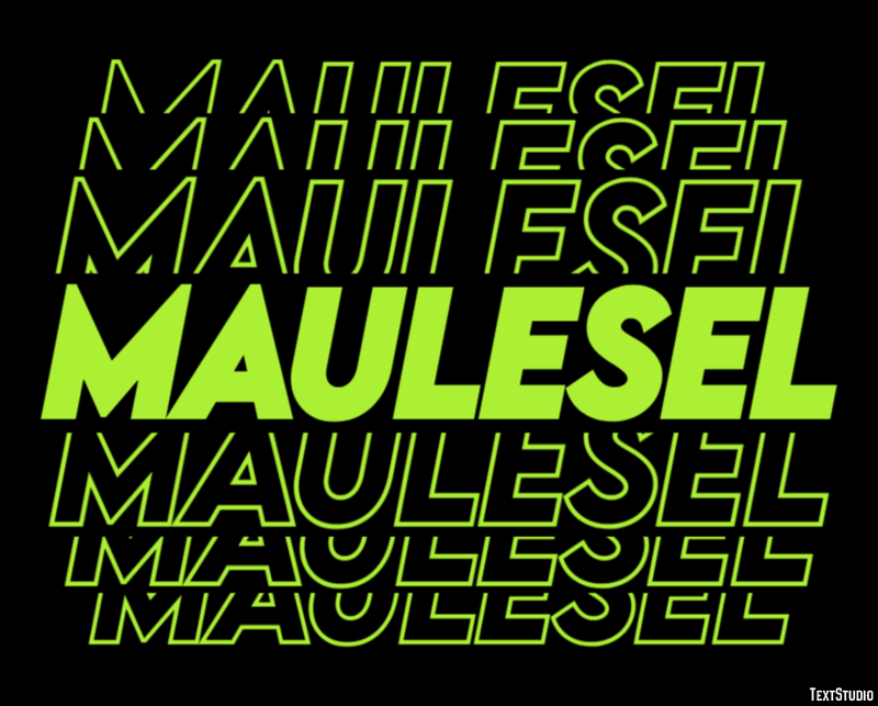 Maulesel Texteffekt