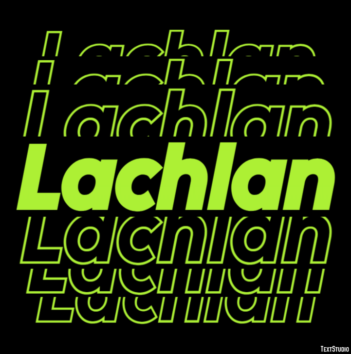 Lachlan Effetto testo