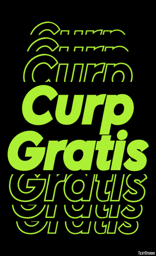 Curp Gratis Tekst effect