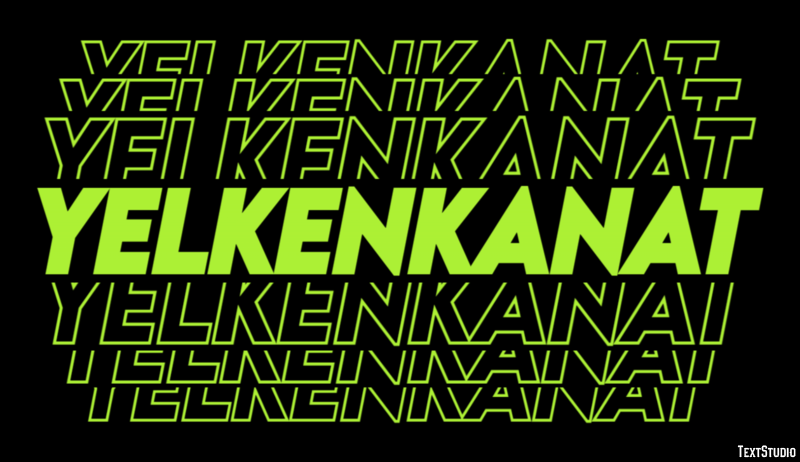Yelkenkanat Metin efekti